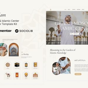 Download Salam - Mosque & Islamic Center Elementor Template Kit