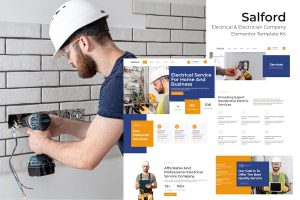 Download Salford - Electrical & Electrician Service Company Elementor Pro Template Kit