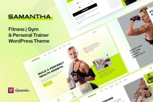 Download Samantha- Personal Trainer & Fitness Gym WordPress