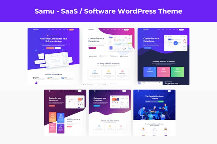 Download Samu - SaaS / Software WordPress Theme