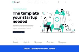 Download Sasspark - Startup WordPress Theme