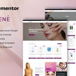 Download Serene - Beauty Shop & Skincare Elementor Pro Template Kit