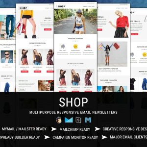 Download SHOP - Responsive Shopping Email Pack Best Shopping Email Templates to get more leads
