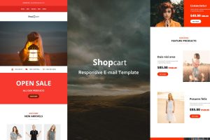 Download Shopcart - 35+ Modules Modules E-mail Templates Shopcart – Responsive Email Templates is a Modern and Clean Design email templates.