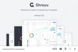 Download Shreyu - Admin & Dashboard Template Shreyu is a fully featured premium admin and dashboard template, built using Bootstrap 5.0.1.
