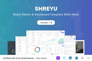 Download Shreyu - React Admin & Dashboard Template Shreyu is a fully featured premium admin and dashboard template, built using Bootstrap 5.1.3 & React