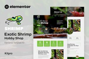 Download Shrimp - Aquarium & Hobby Shop Elementor Template Kit