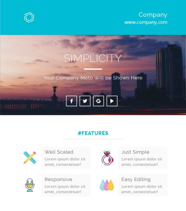 Download Simplicity Responsive Email Template | Version 2 Simplicity Responsive Email Template Covers almost all Mail Services