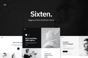 Download Sixten - Minimalist Portfolio WordPress Theme