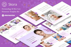 Download Skora  - Dermatology & Skin Care Elementor Template Kit