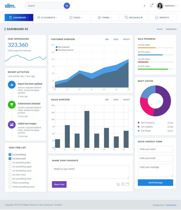 Download Slim Clean & Modern Bootstrap 4 Admin & Dashboard Modern and Clean Responsive Bootstrap 4 Admin and Dashboard Template with RTL