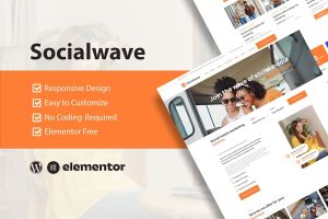Download SocialWave - Social Media & Digital Marketing Service Elementor Template Kit