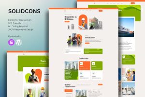 Download Solidcons – Construction And Industry Elementor Template Kit