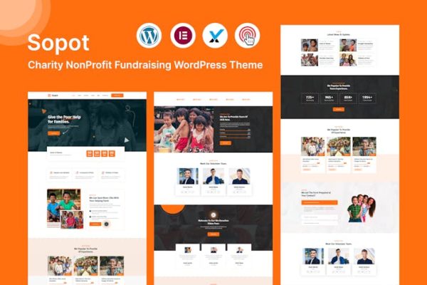 Download Sopot - Charity Fundraising WordPress Theme