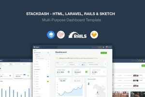 Download Stack - Laravel, HTML & Rails Template Multi-Purpose Laravel HTML & Rails Templates