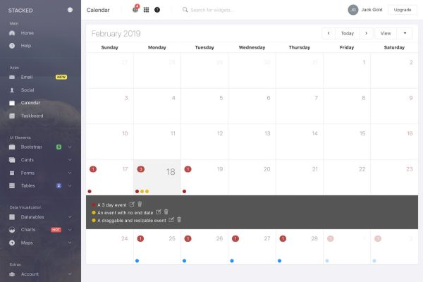 Download Stacked - Bootstrap 4 Angular Admin Template A Bootstrap 4 and Angular 8+ powered dashboard admin template