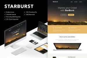 Download Starburst - Responsive Email + Themebuilder Access High quality responsive email newsletter template | MailChimp | Campaign Monitor supported