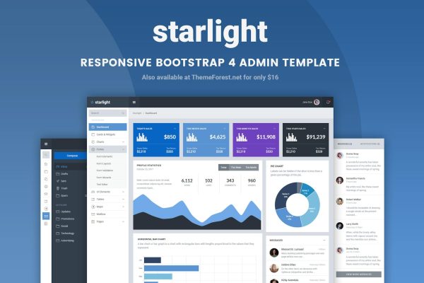 Download Starlight Responsive Bootstrap 4 Admin Template The Responsive Bootstrap 4 Admin Dashboard Template