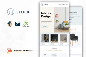 Download Stock - E-Commerce Responsive Email Template Create beautiful responsive e-mail templates for promoting your e-shop, business & services