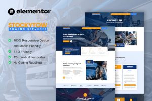 Download StockyTow - Towing Services Elementor Pro Template Kit