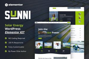 Download Sunni - Solar Energy Elementor Template Kit