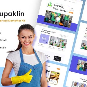 Download Supklin - Cleaning Service Business Elementor Template Kit