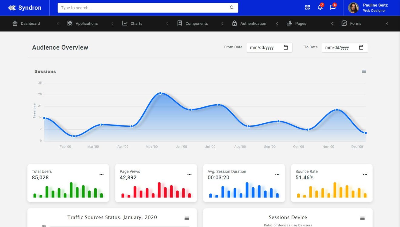 Syndron - Laravel 8 + Bootstrap 5 Admin Template - Prime Access