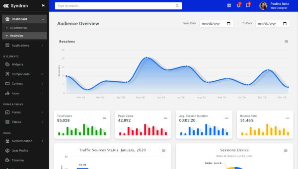 Download Syndron - Laravel 8 + Bootstrap 5 Admin Template