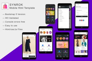 Download Synrok - Mobile HTML Template