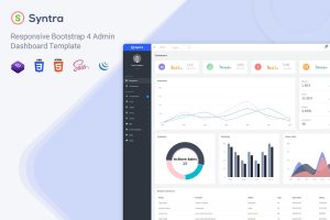 Download Syntra - Responsive Bootstrap 4 Admin Dashboard Syntra is a Bootstrap 4 admin dashboard, It is fully responsive and included awesome features.