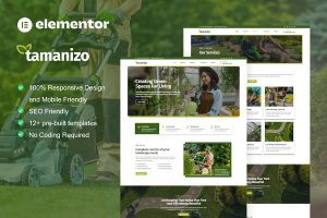 Download Tamanizo - Gardening & Landscape Elementor Template Kit