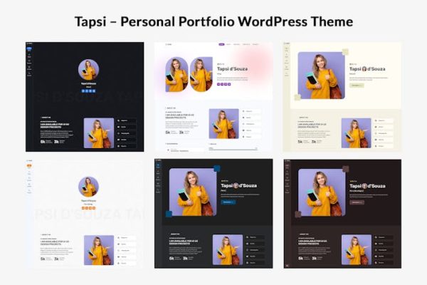 Download Tapsi – Personal Portfolio WordPress Theme