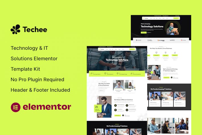 Download Techee - Technology & IT Solutions Elementor Template Kit