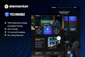 Download TechnoBiz - IT Solutions & Services Elementor Pro Template Kit