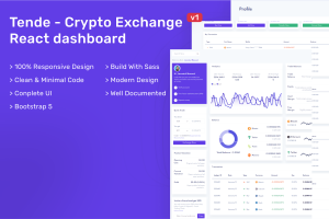 Download Tende - Cryptocurrency Exchange React Dashboard Tende - Cryptocurrency Exchange React Dashboard