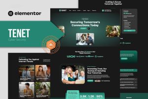 Download Tenet - Cyber Security Services Elementor Pro Template Kit