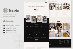 Download Teozio - Garment & Textile Industry Elementor Template Kit