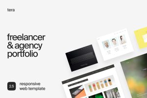 Download Tera | Modern Responsive HTML Template A Responsive HTML5 Portfolio Template For Freelancers, Agencies and Creatives