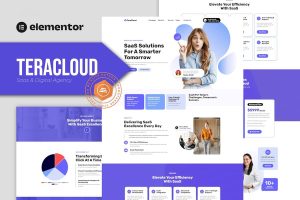 Download Teracloud - Saas & Digital Agency Elementor Template Kit