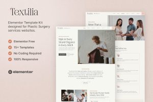 Download Textilia – Textile & Garment Industry Elementor Template Kit