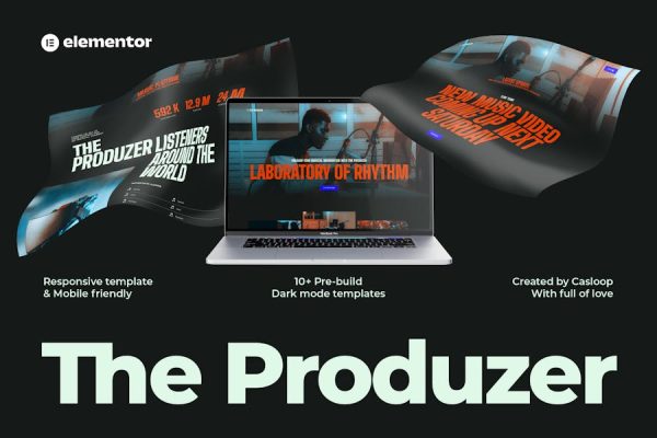 Download The Produzer - Music & Band Elementor Template Kit