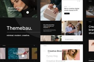 Download Themebau – Minimal Portfolio & Agency WordPress Th