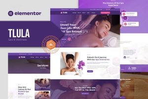 Download Tlula - Spa & Wellness Elementor Pro Template Kit