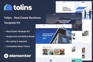 Download Tolips - Real Estate Business Elementor Template Kit