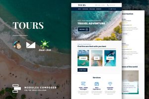 Download Tours - Book & Travel Responsive Email Create beautiful responsive e-mail templates for promoting your e-shop, business & services