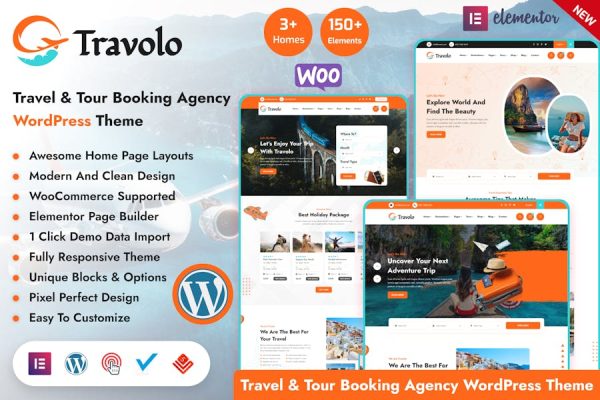 Download Travolo - Travel & Tour Booking WordPress Theme