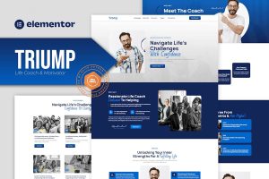 Download Triump - Life Coach & Motivator Elementor Template Kit