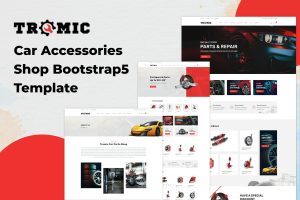 Download Tromic - Car Accessories Shop Bootstrap 5 Template Tromic Bootstrap 5 template comprises 27+ HTML pages in total with 02 Homepage variations.
