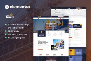 Download Tructo - Construction Service & Building Elementor Pro Template Kit