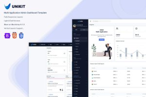 Download Unikit - Multi Application Admin Dashboard Templat Unikit very clean Minimal and Material Admin Dashboard Template
